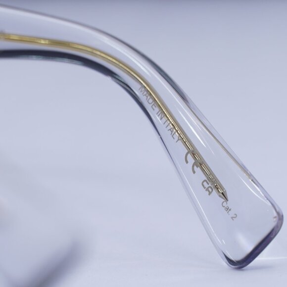 Saint Laurent SL558 002 Square Sunglasses - Havana/Transparent/Green - Picture 7 of 10